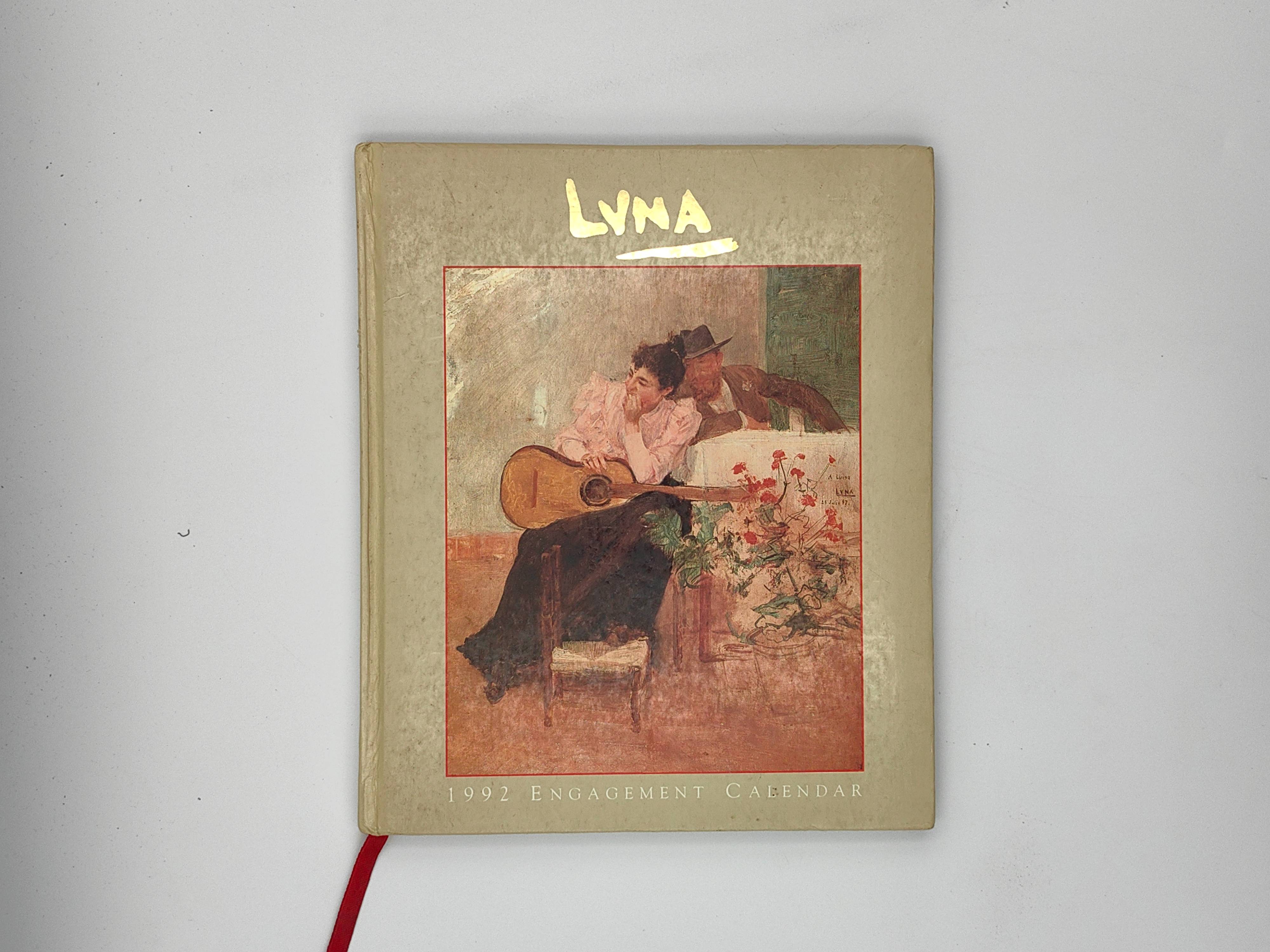 Juan Luna 1992 Engagement Calendar 