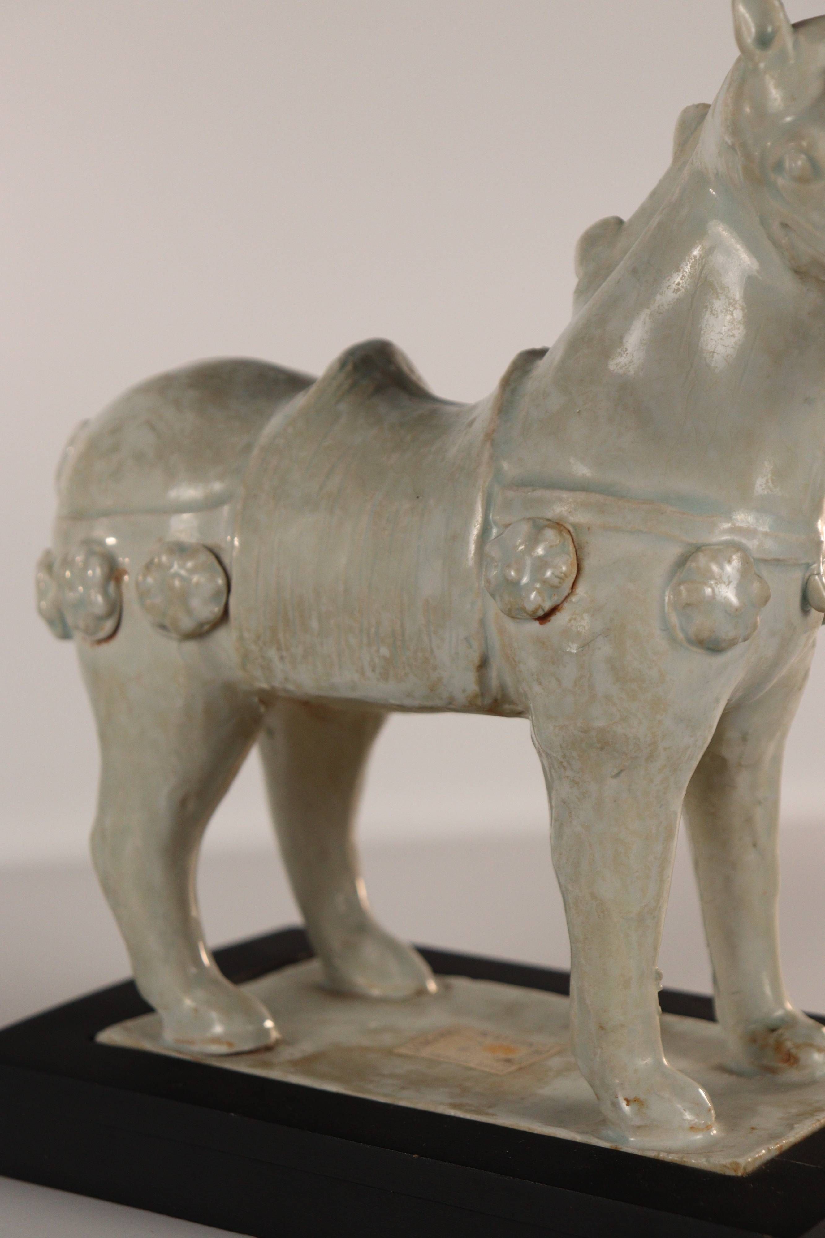 A Qingbai-Glazed Porcelain Horse Figure - Additional view