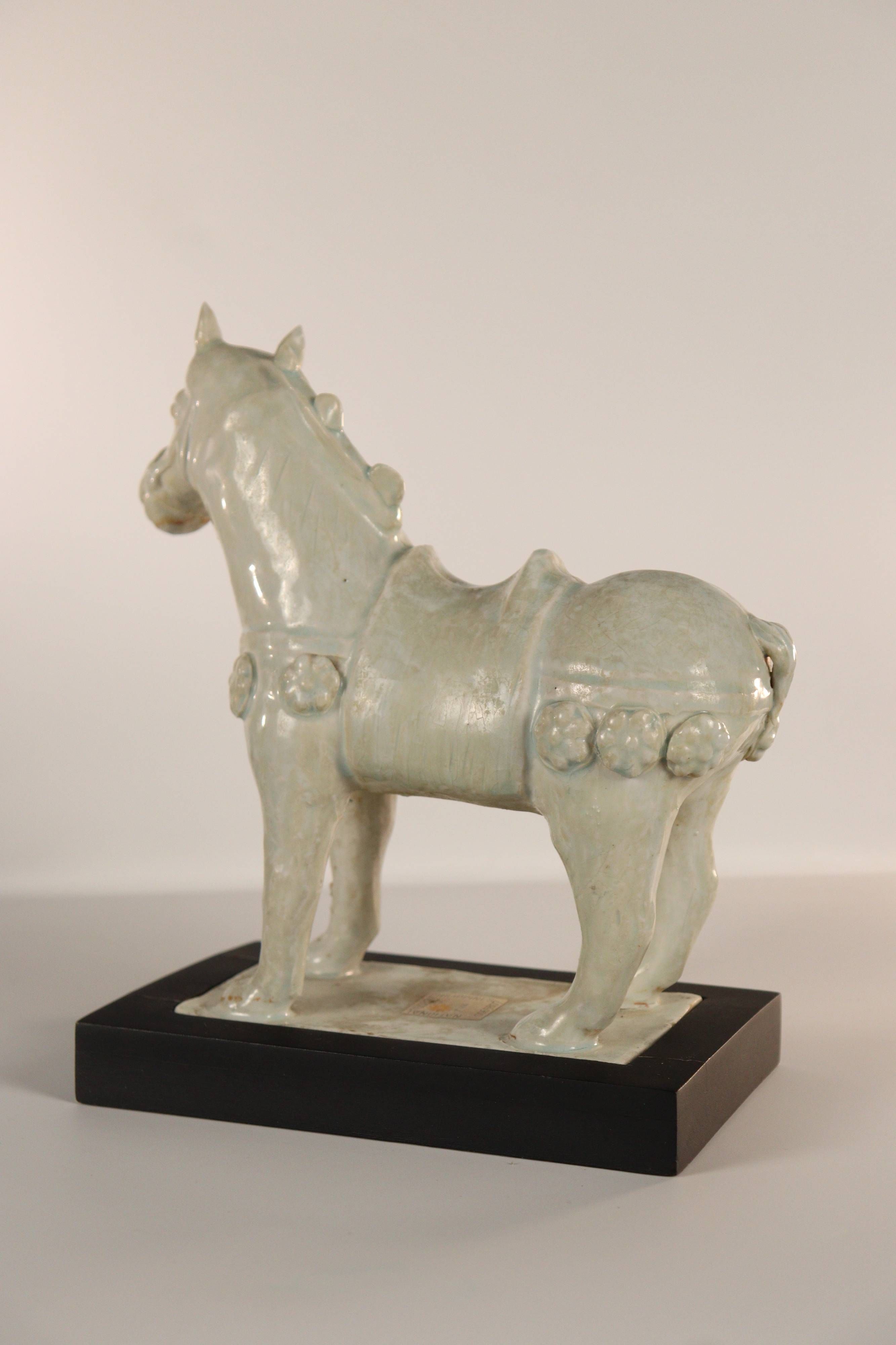 A Qingbai-Glazed Porcelain Horse Figure - Additional view