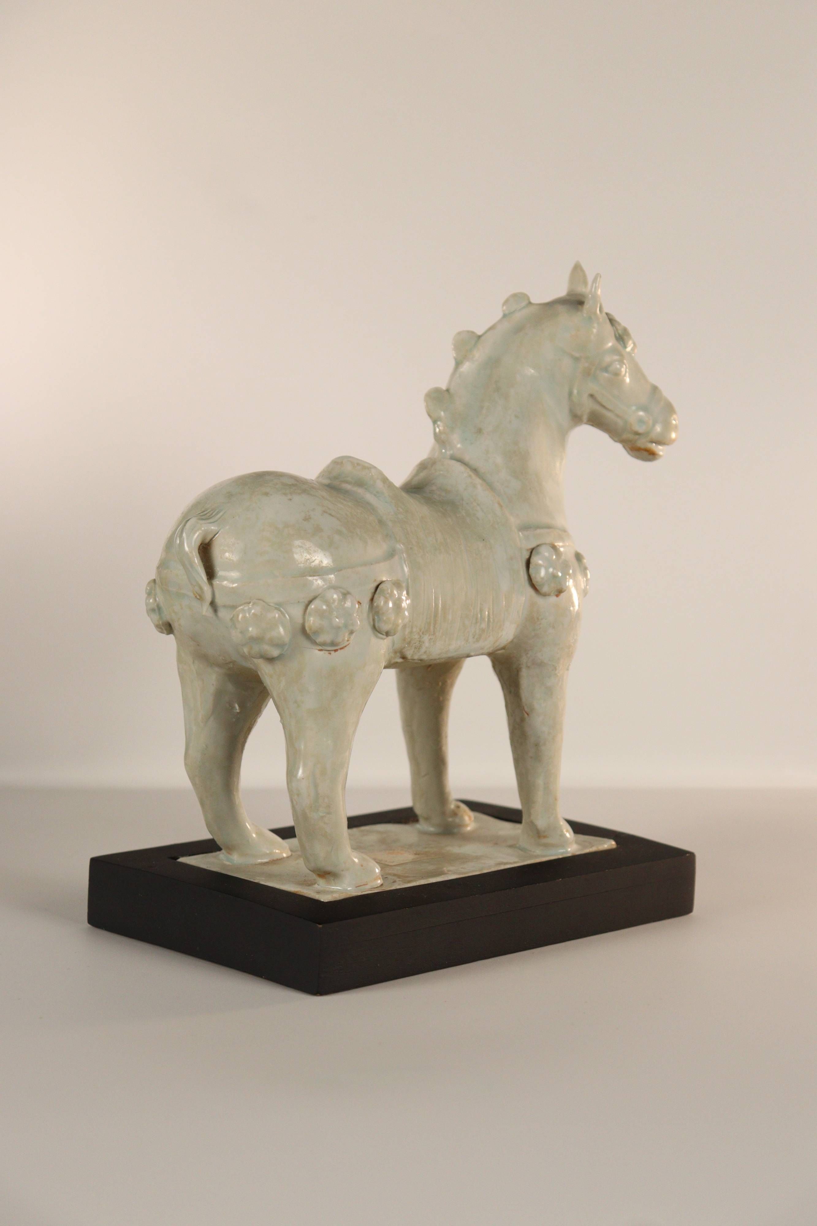 A Qingbai-Glazed Porcelain Horse Figure - Additional view