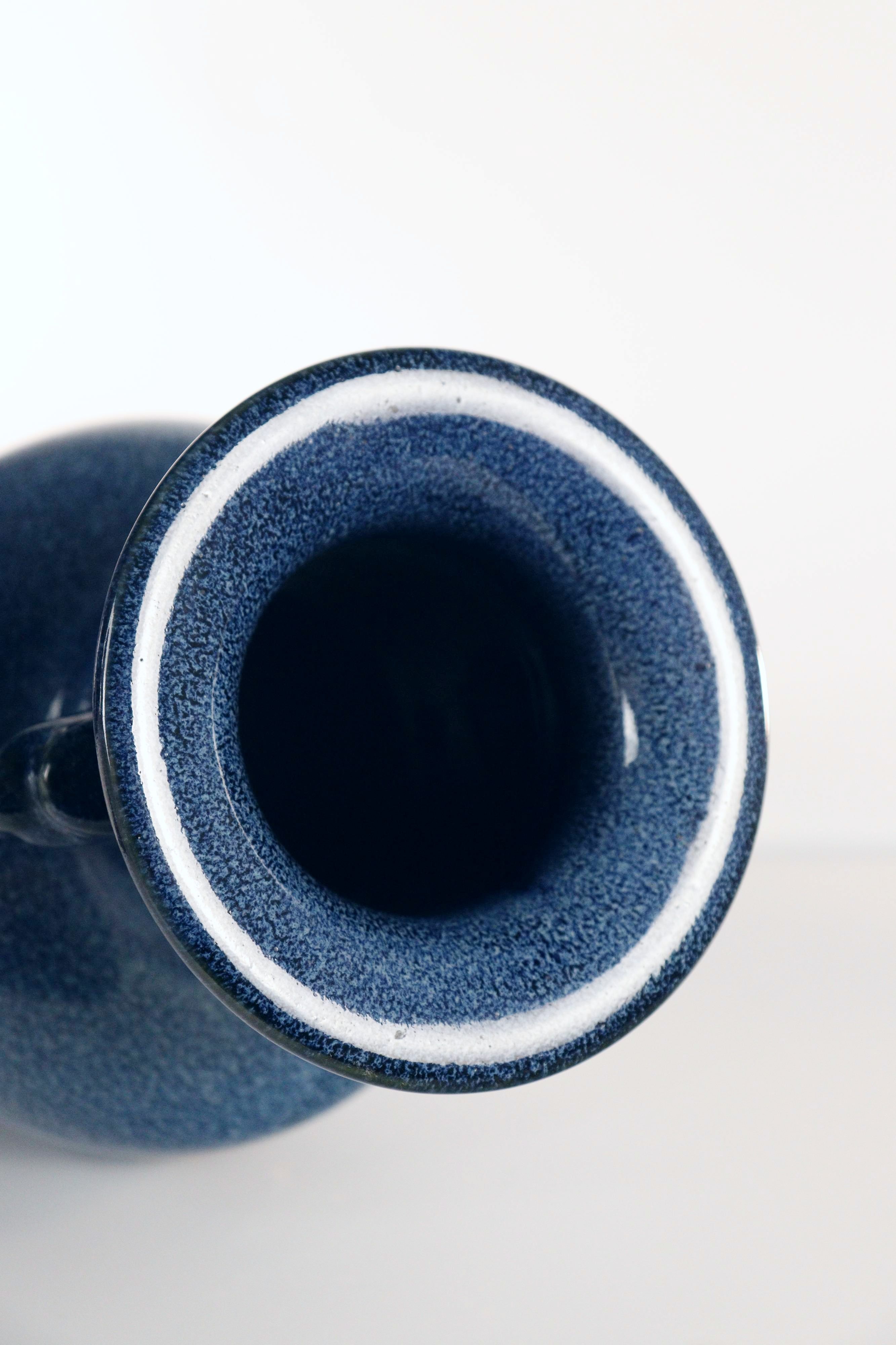 Japanese Blue Vase with Elephant Handles - Additional view