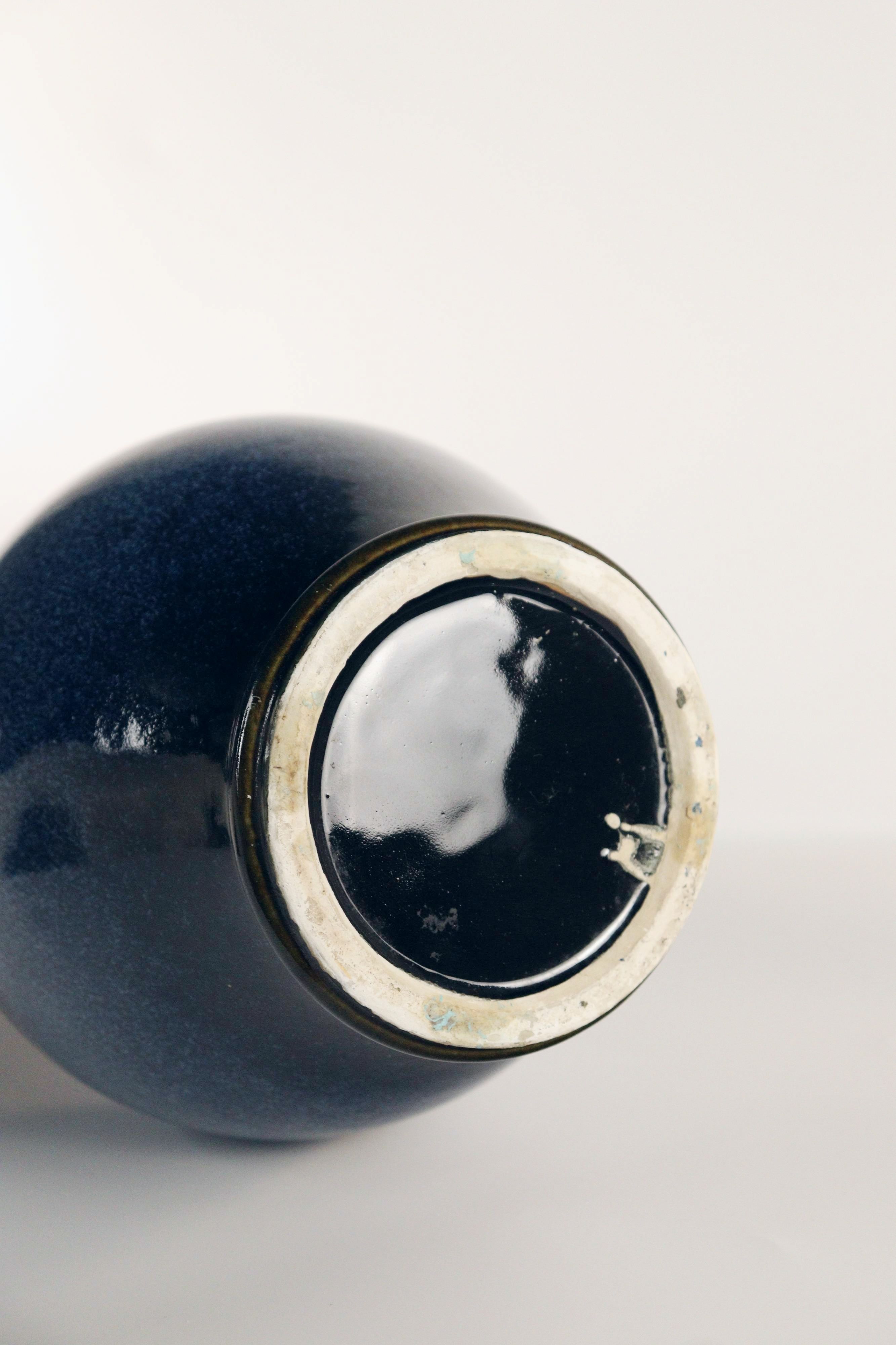 Japanese Blue Vase with Elephant Handles - Additional view