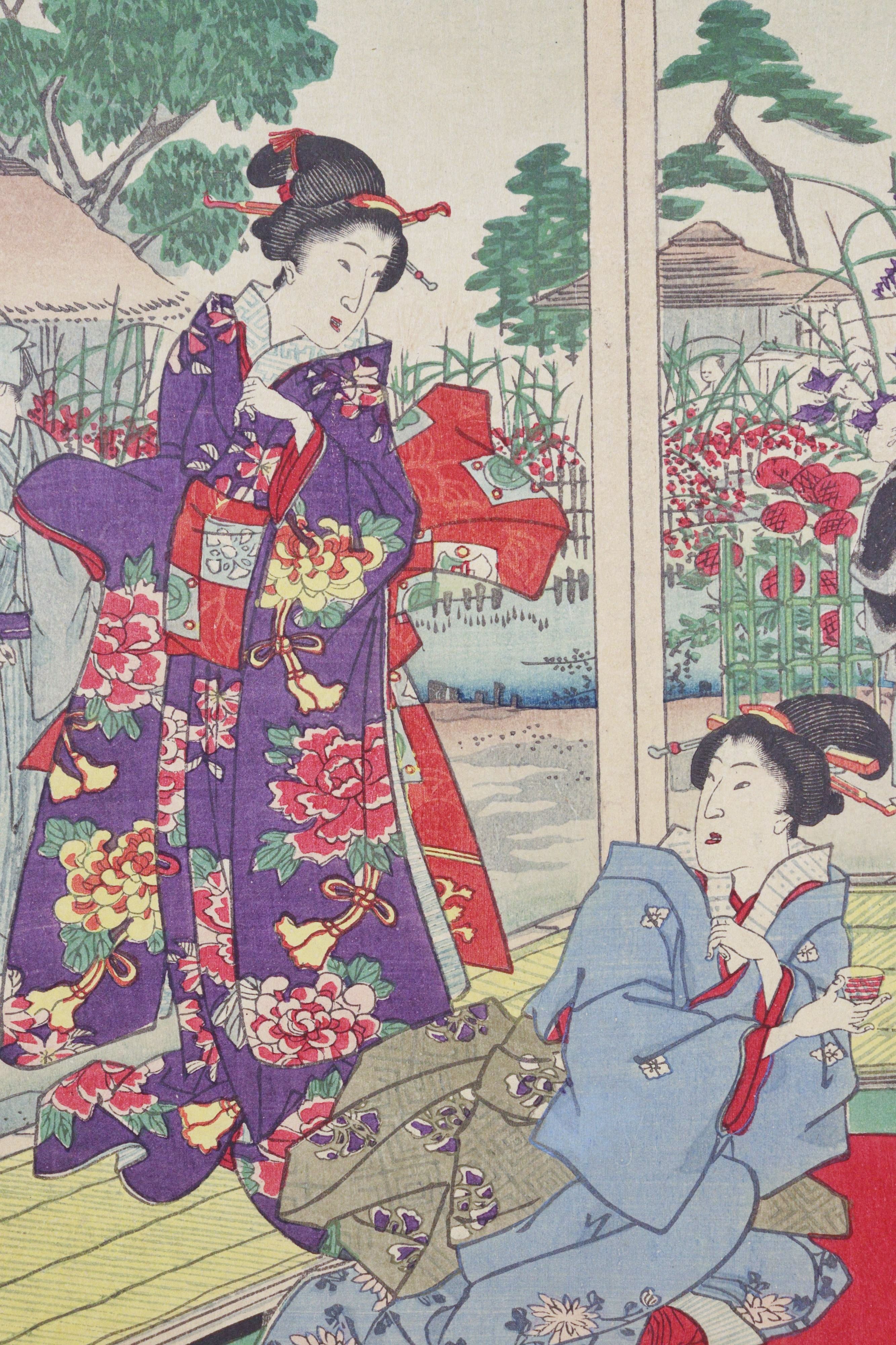 Kuniaki The Scenic Places in Edo, Late 19th Century - Additional view