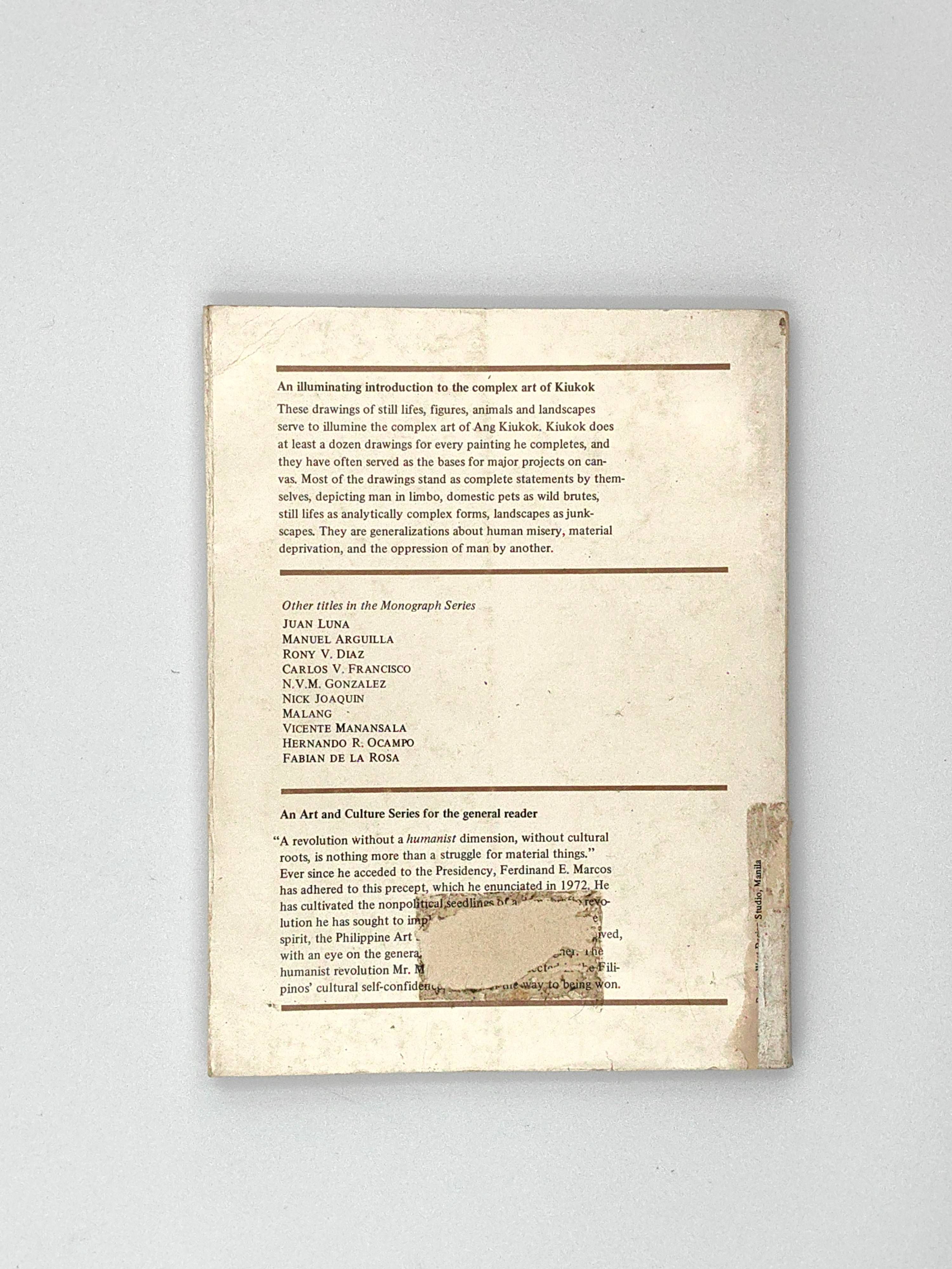 Art and Culture of The Philippine Monograph Series 2: KIUKOK Drawings - Additional view