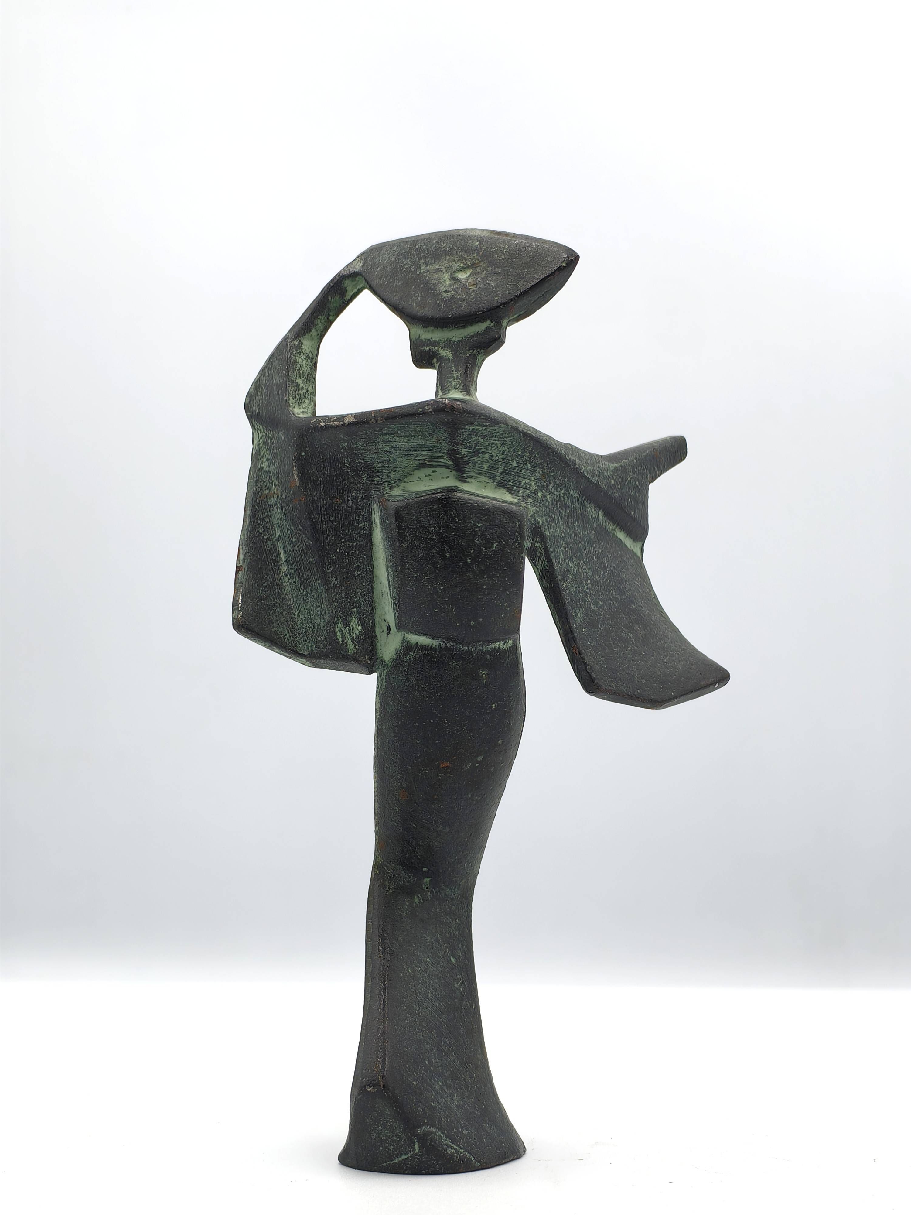 Trio of Cast Iron Awa Odori Geisha Sculptures - Additional view