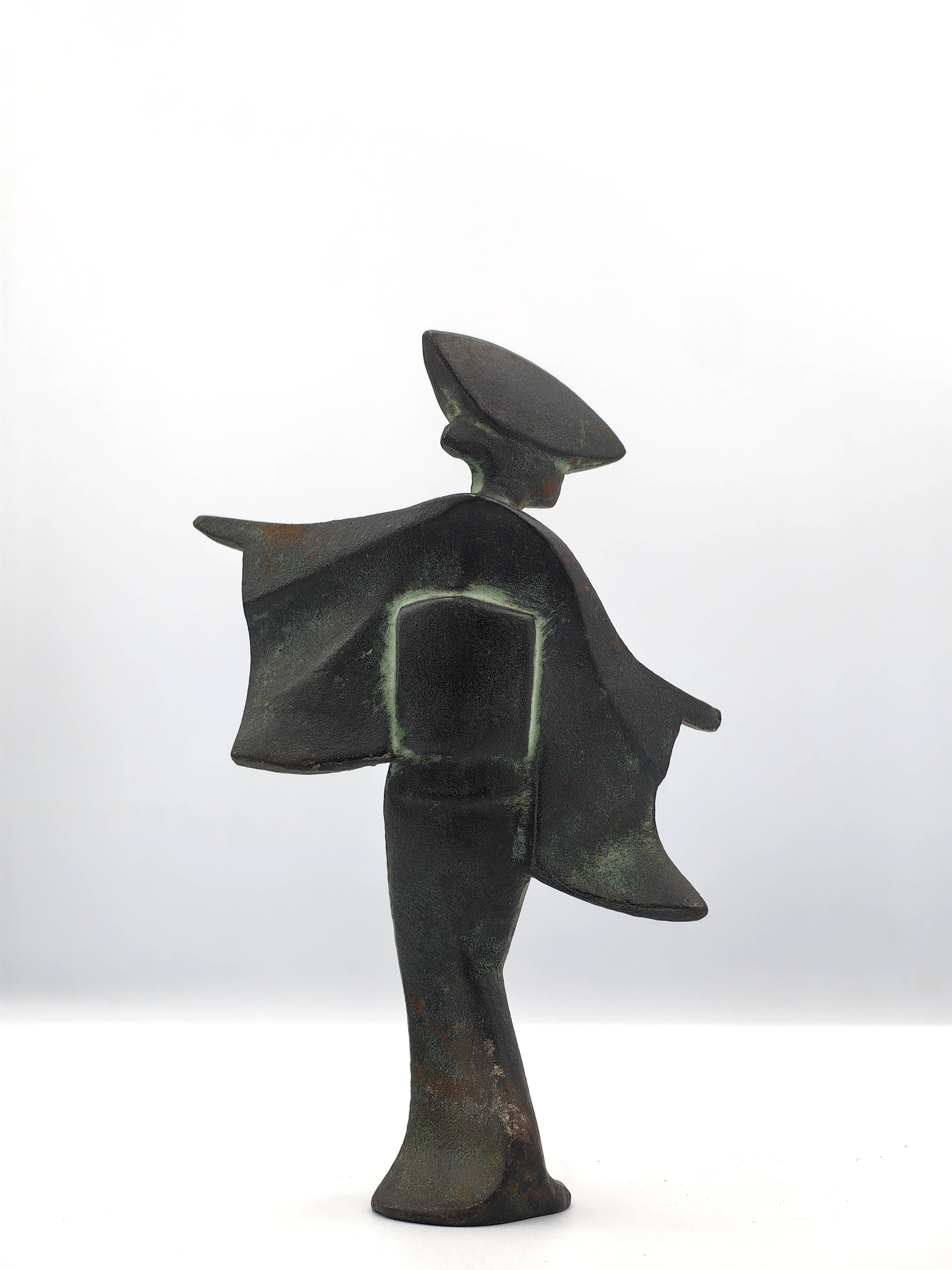 Trio of Cast Iron Awa Odori Geisha Sculptures - Additional view