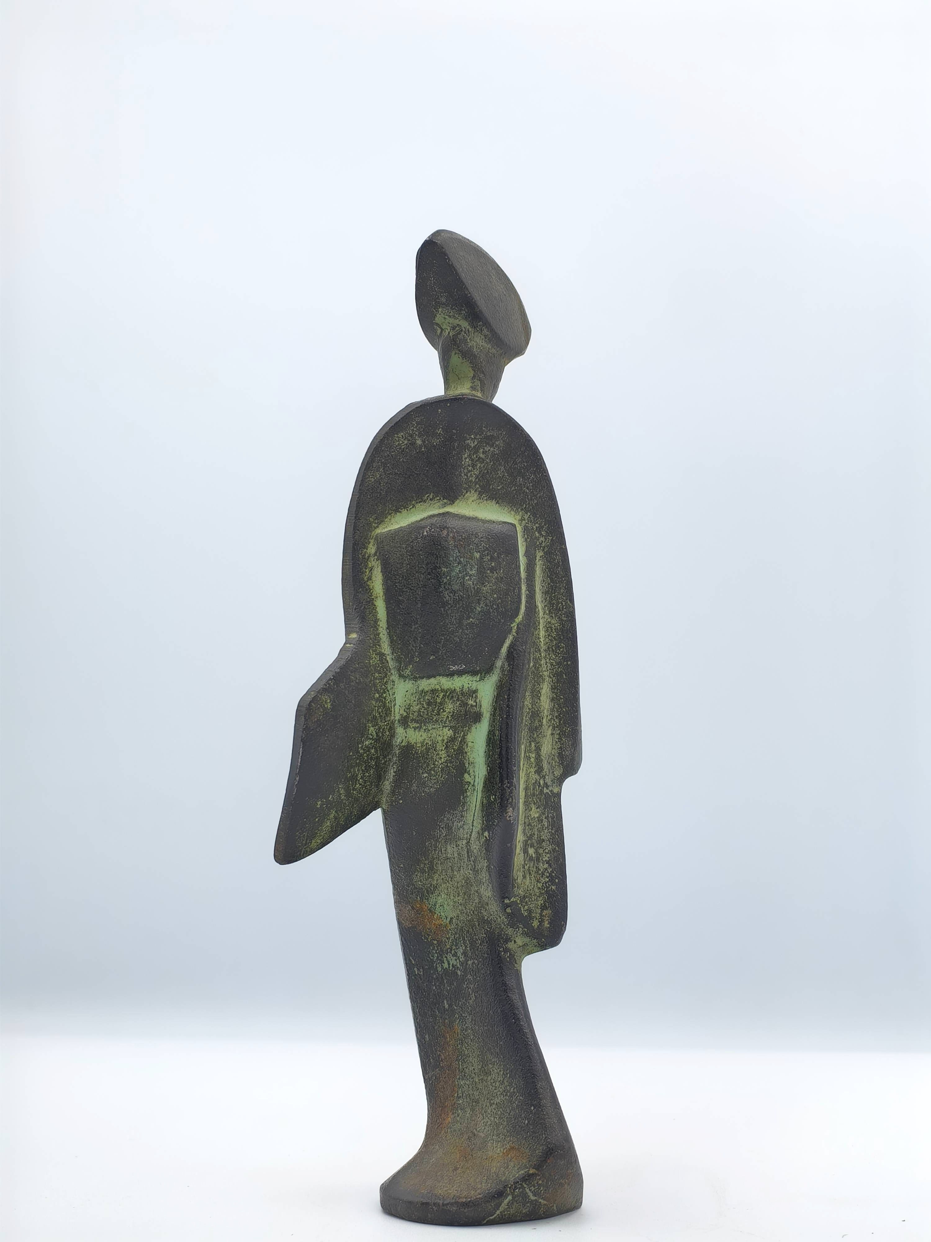 Trio of Cast Iron Awa Odori Geisha Sculptures - Additional view