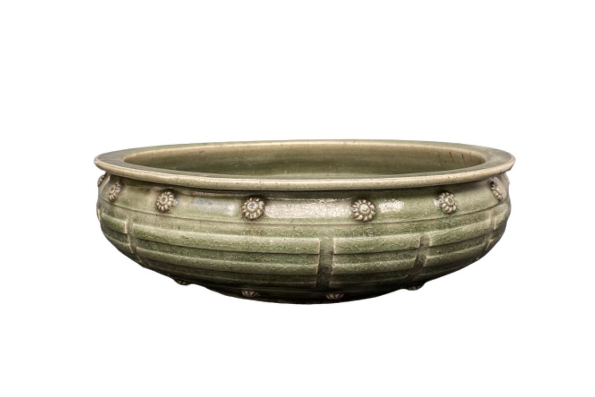 A Large Chinese Celadon Glazed Basin