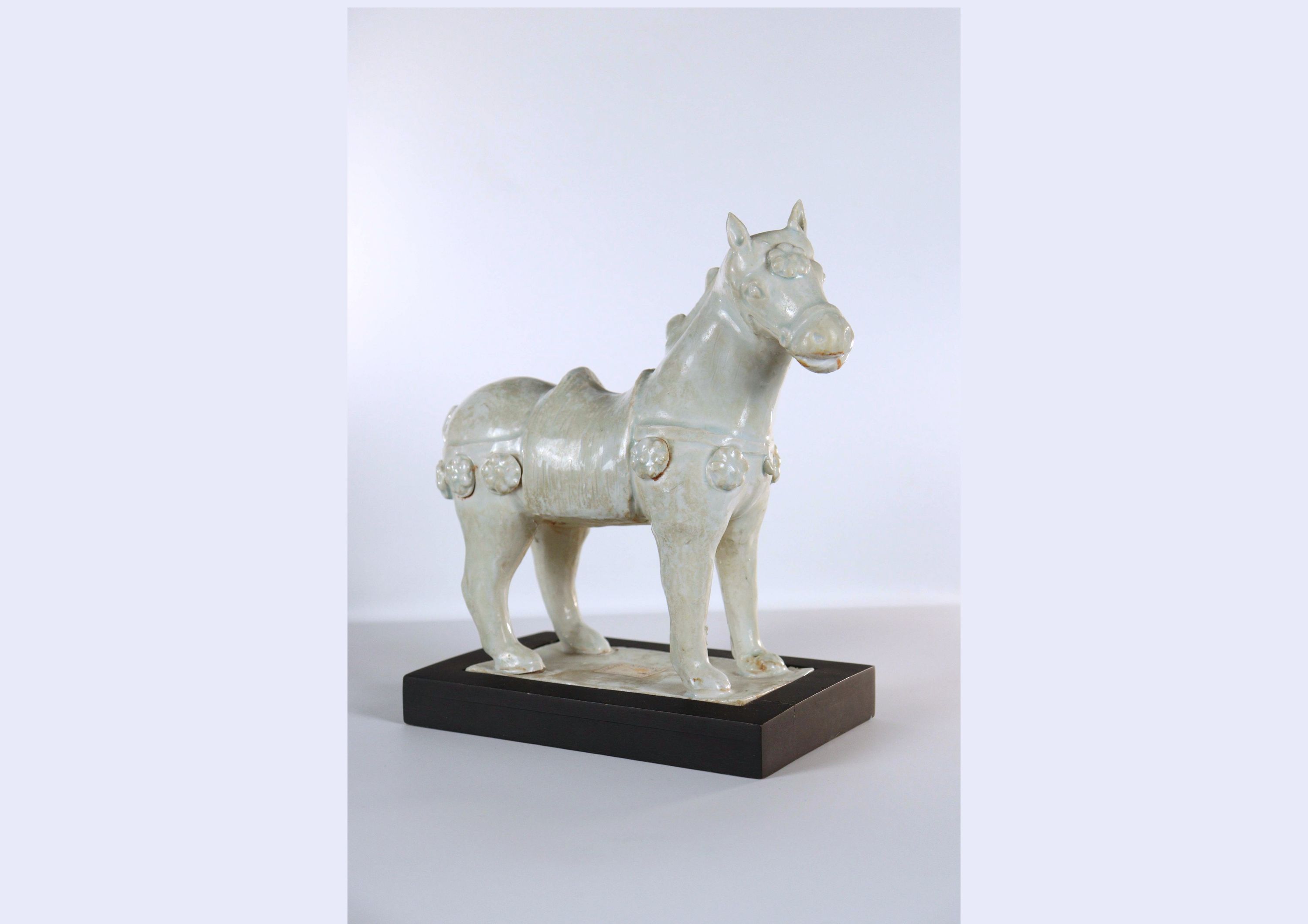 A Qingbai-Glazed Porcelain Horse Figure