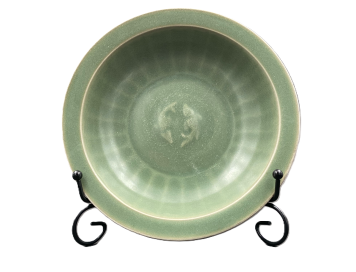 A Ming Style Celadon Glazed “Twin Fish” Dish.