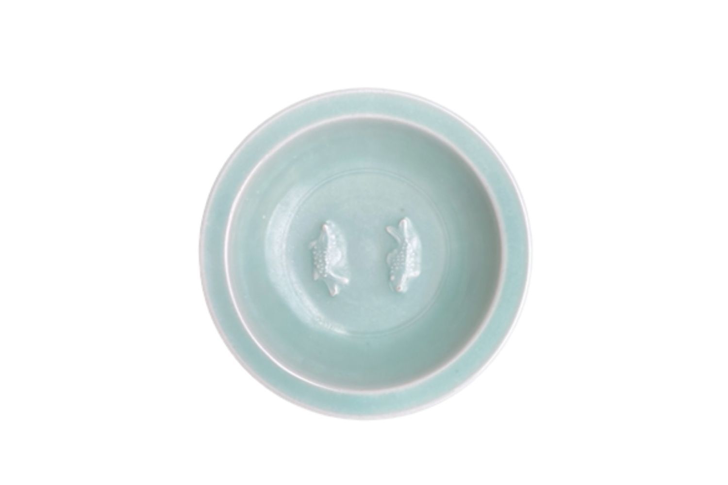 A Celadon Glazed “Twin Fish” Lotus  Dish - Additional view