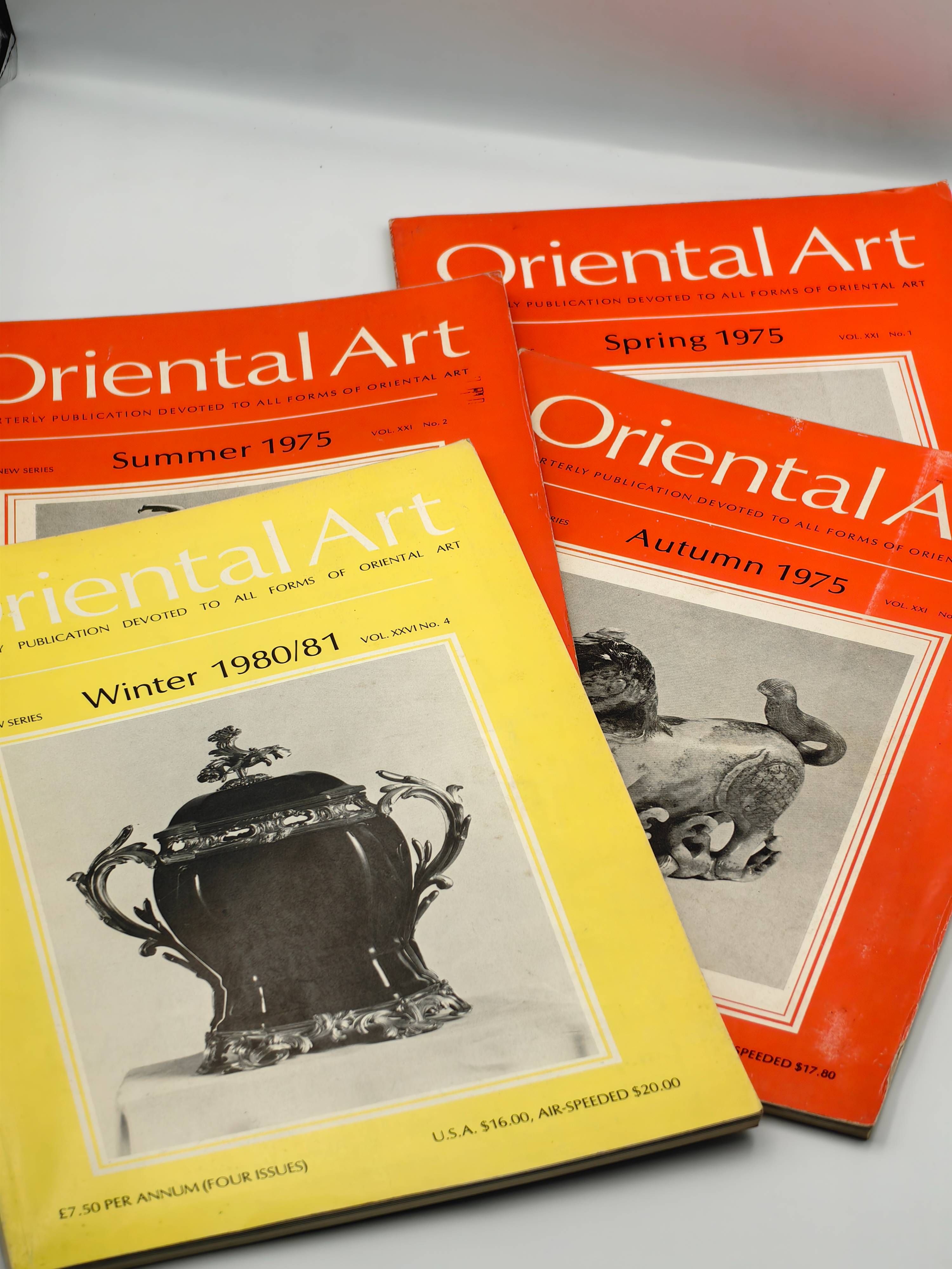Oriental Art: Quarterly Publication Devoted to Oriental Art (4 Editions: 1975, 1980/81)