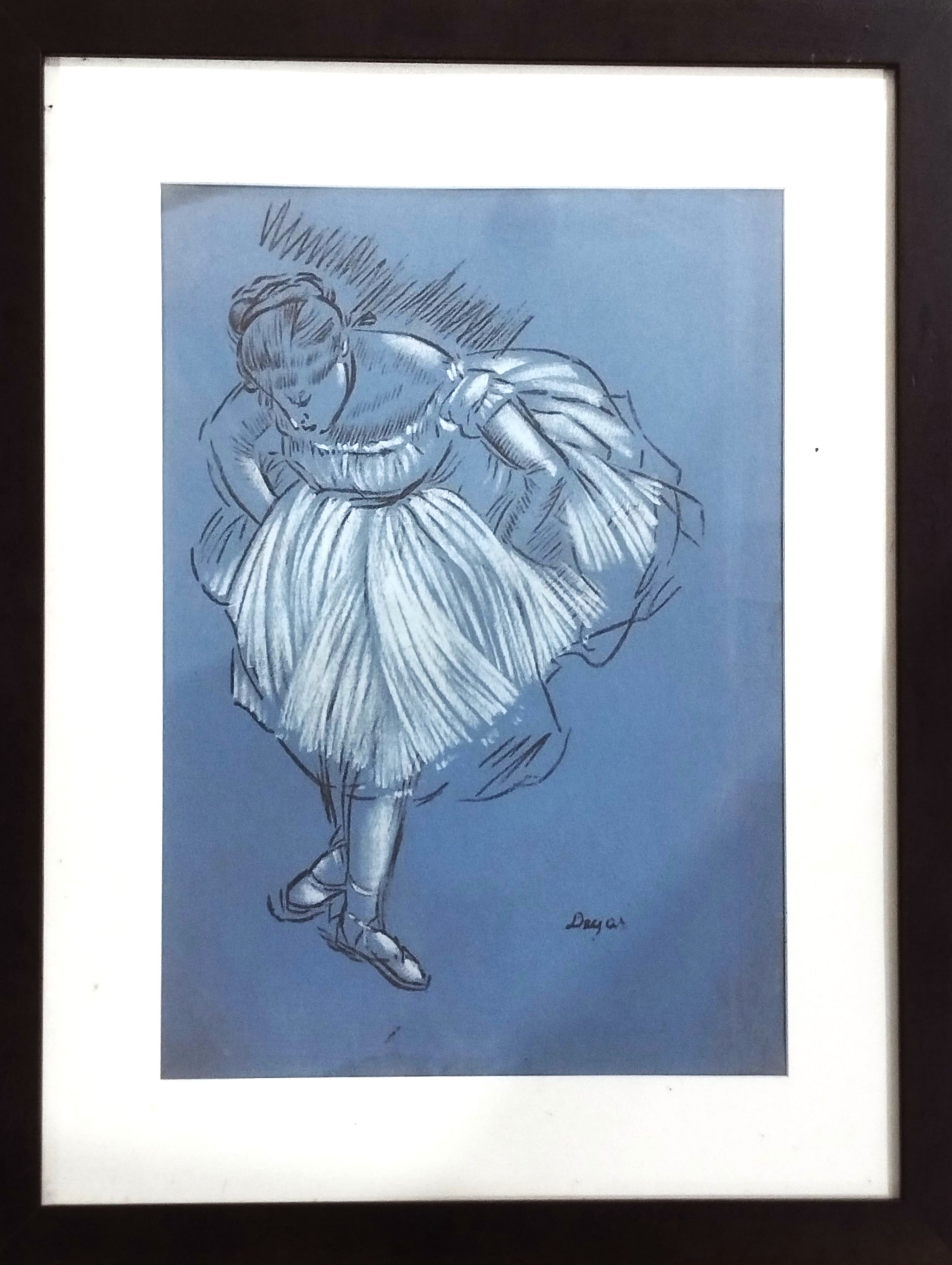 Dancer (In Bowing Pose) - Print after Edgar Degas (1880-1882 Ballet Series)