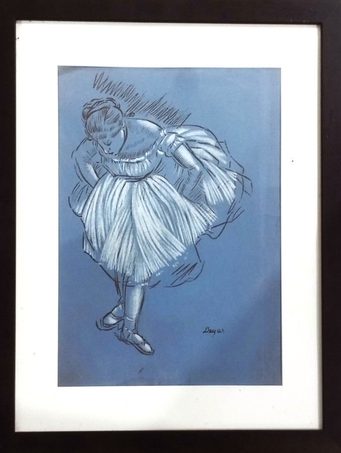 Dancer (In Bowing Pose) - Print after Edgar Degas (1880-1882 Ballet Series)