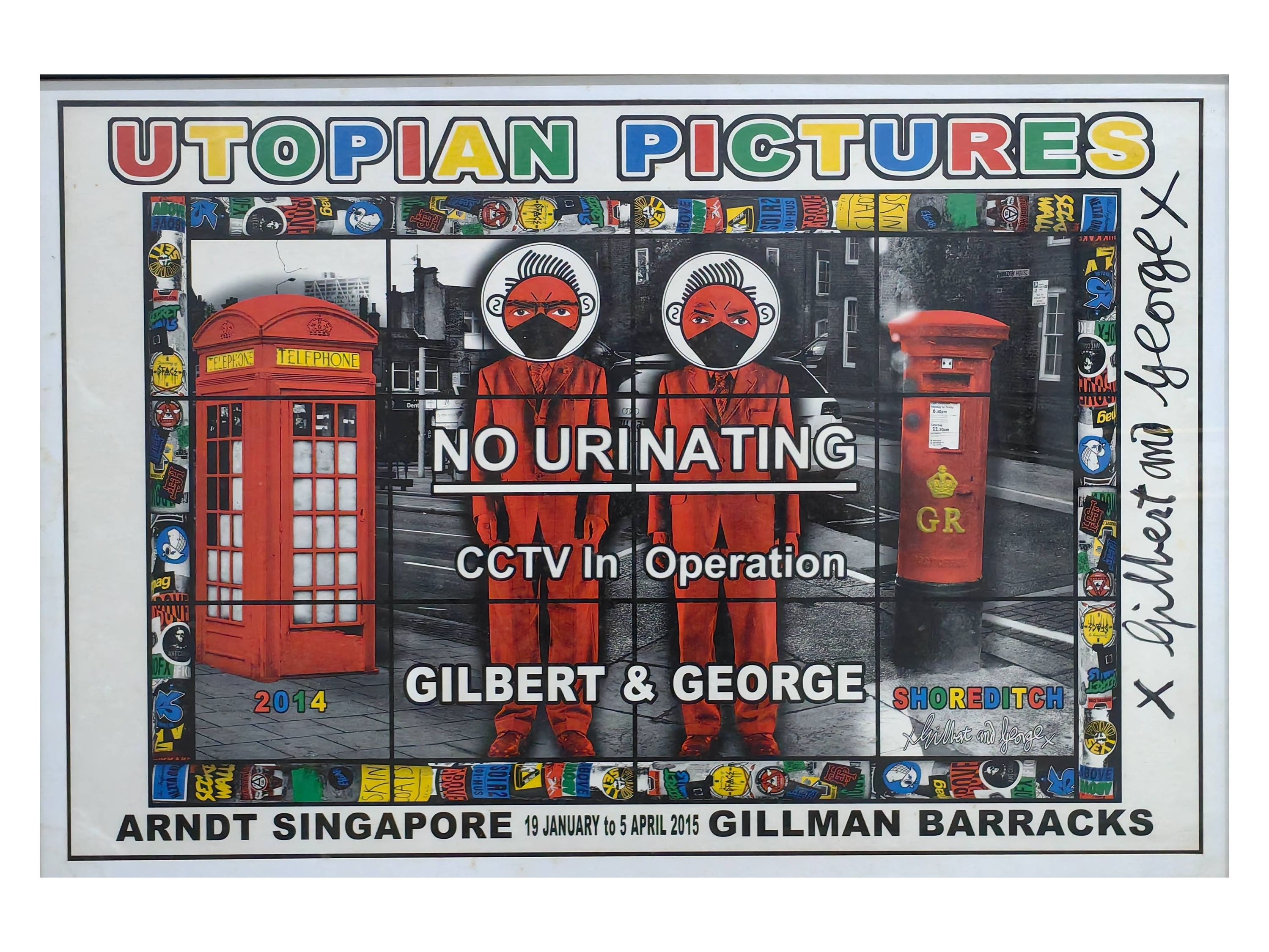 Utopian Pictures - Hand-Signed 2015 Exhibition Poster ARNDT Singapore