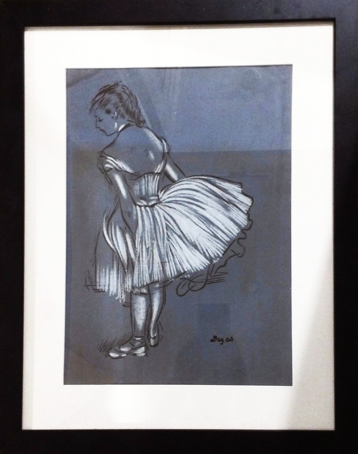 Dancer {Fixing Dress} - Print after Edgar Degas (1880-1882 Ballet Series)