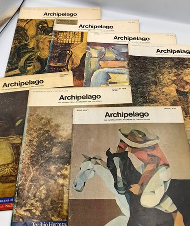 Archipelago Magazine (7 pcs: 1975 A-21 Edades, 1975 A-22 Juan Luna, 1975 A-24 Manansala, 1977-VII A-39 Lorenzo Guerrero, 1978-X A-54 Zalameda, 1979 A-53 Toribio Herrera, 1979 A-57)