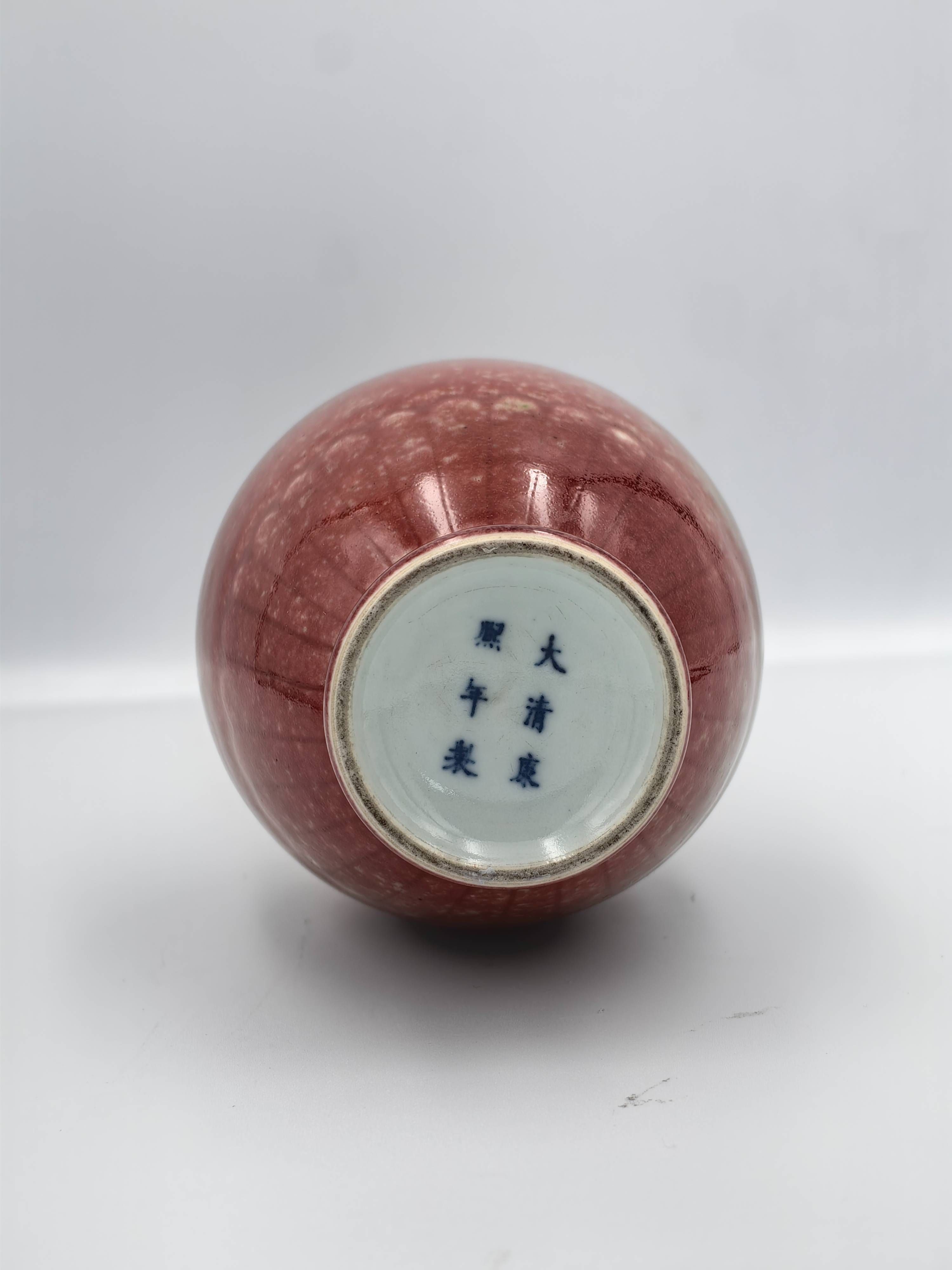 Peachbloom-Glazed 'Chrysanthemum' Vase, Juban Ping, 19th Century - Additional view