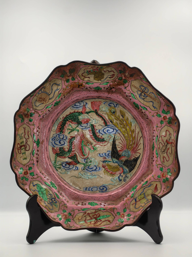 Chinese Cloisonné Enamel Dish