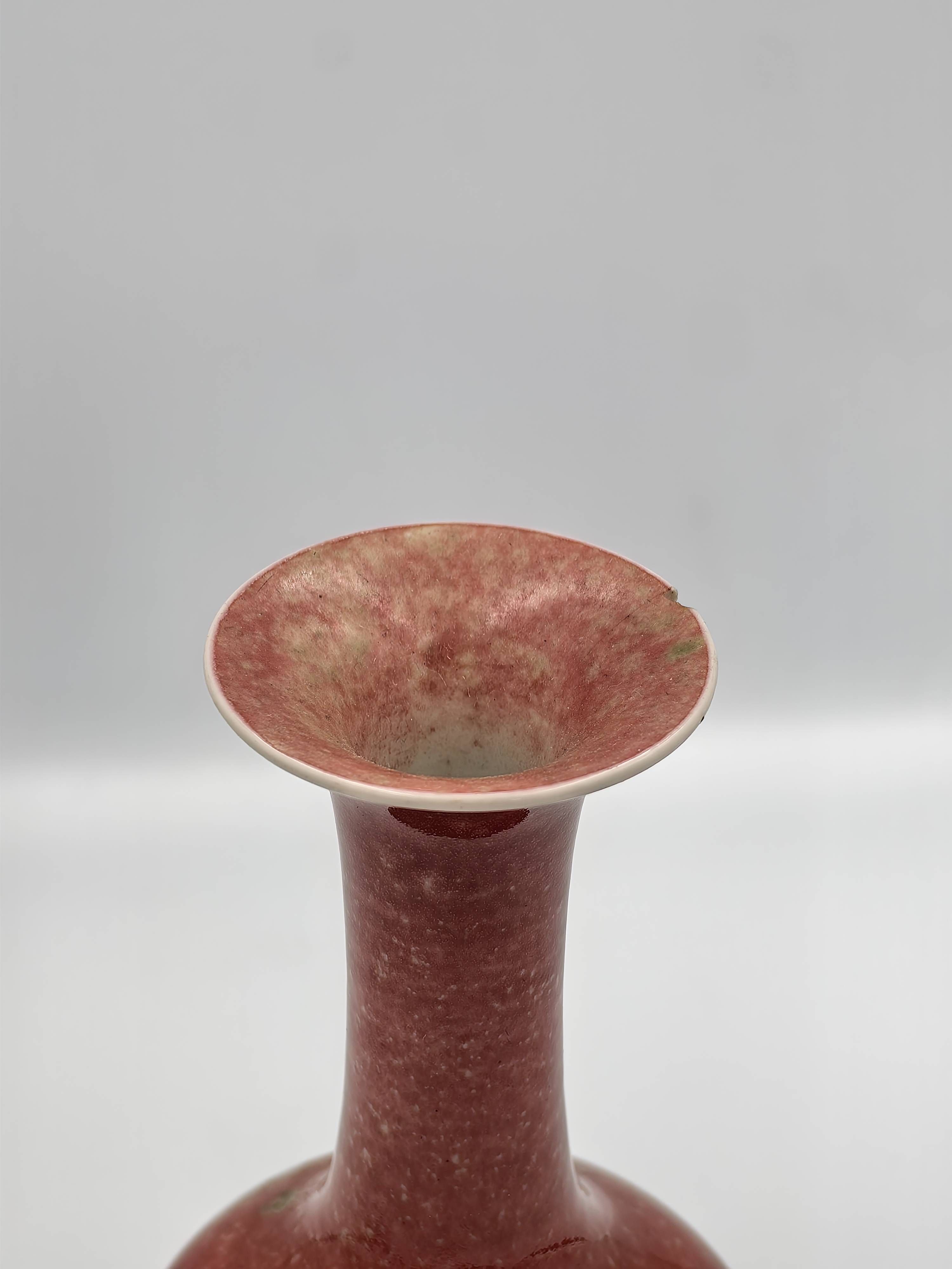 Peachbloom-Glazed 'Chrysanthemum' Vase, Juban Ping, 19th Century - Additional view