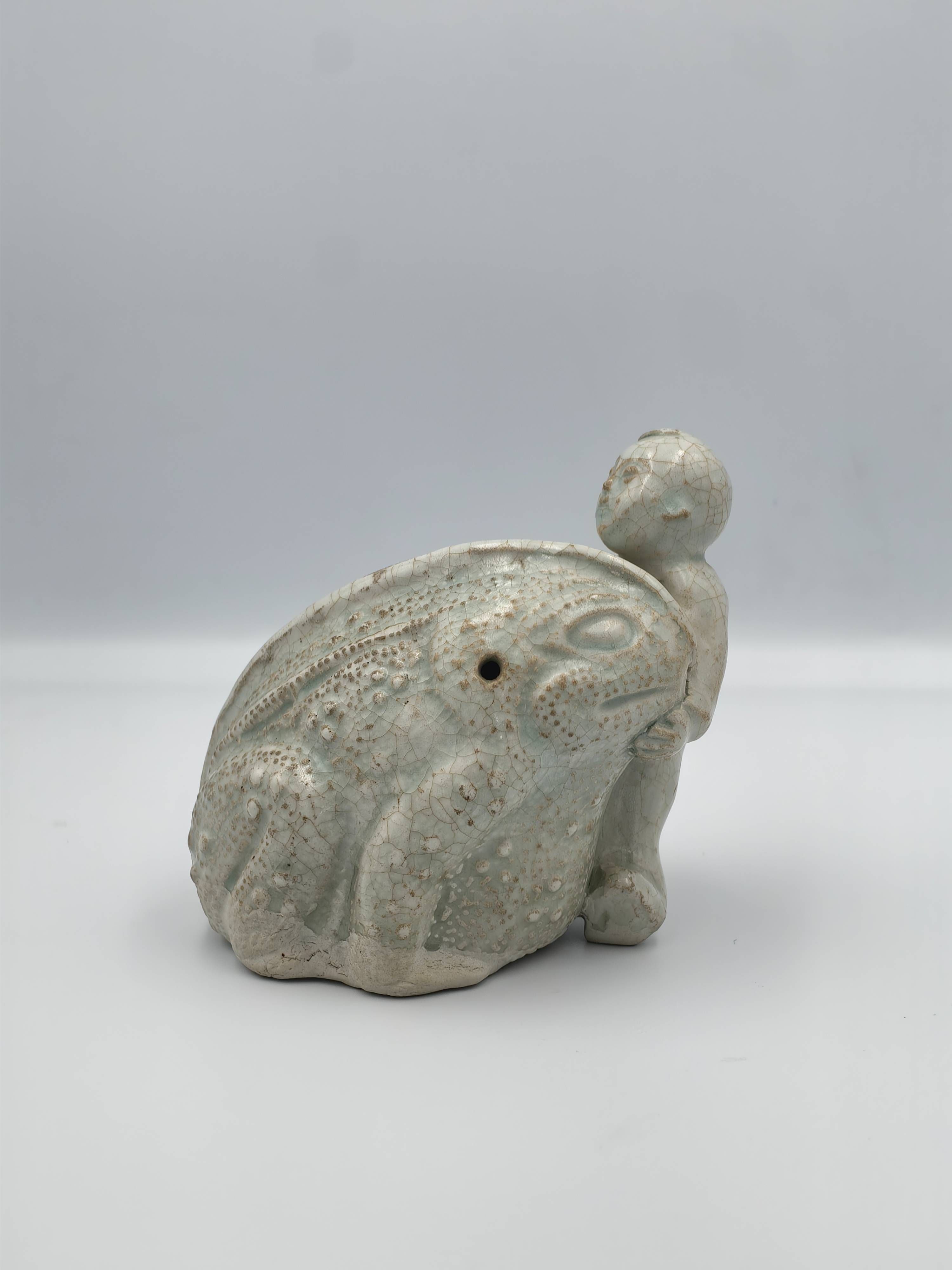 Ge-Glazed Water Dropper Scholar's Object, Qing Dynasty - Additional view